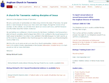 Tablet Screenshot of anglicantas.org.au